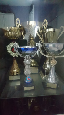 A few of my bowling pots!