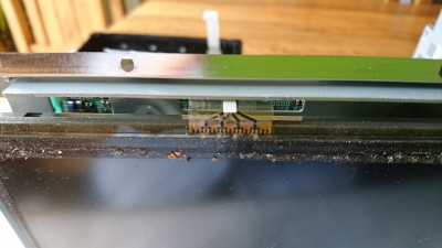 Exposed the grime around the ribbon connector
