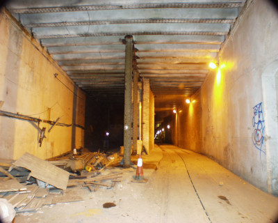 Twin tram tunnels - own work