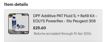 eBay purchase