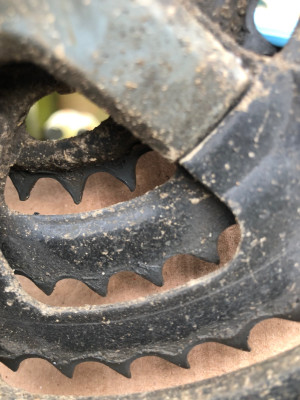 MTB Chainring worn out