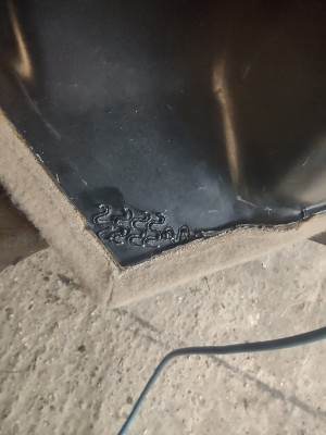 Hot stapled plastic repair - own work
