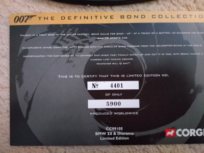 Certificate of authenticity