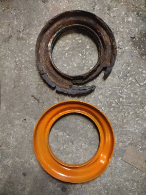 One is brown, the other is orange