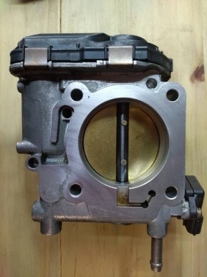 The manifold side/output of the throttle body