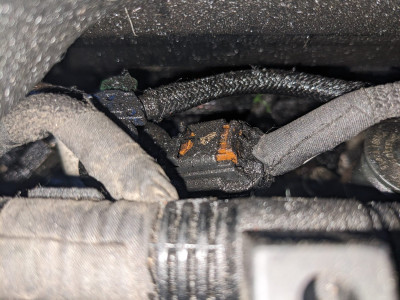 Second from the gearbox, appears to be dirtiest