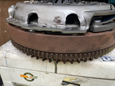 New clutch and plate on old flywheel