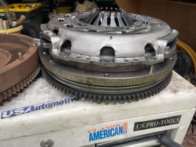New clutch, flywheel an d dm flywheel
