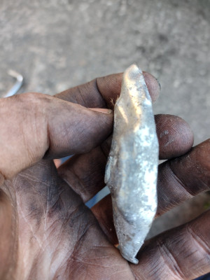Mangled (overtightened) battery clamp hole