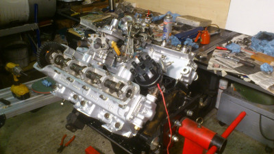 During the V8 rebuild