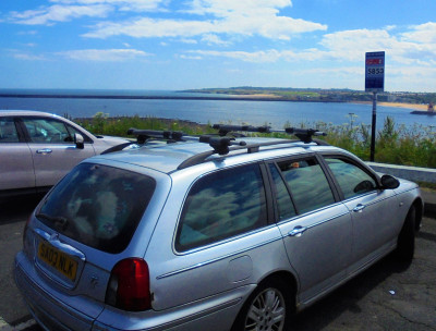 Tynemouth's Sea View Car Park<br />Usually inhabited by a Citroen HY Van serving Coffee