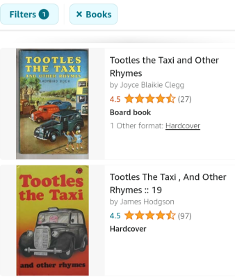 Amazon Tootles the Taxi results