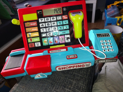 My son's new toy, a till