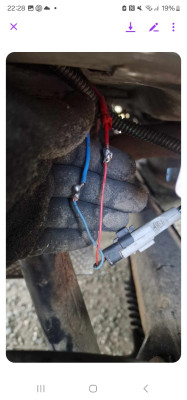 Soldered wires onto plug from scrapyards