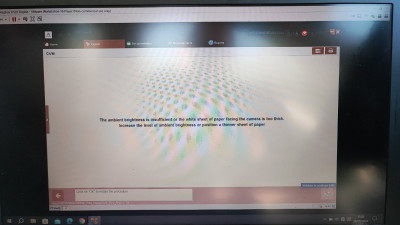 No paper over sensor