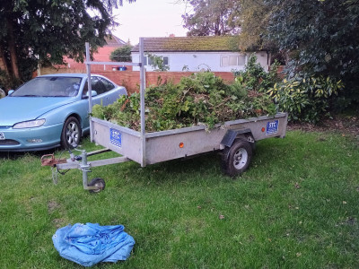 Trailer full of clippings
