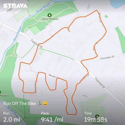 The running bit...