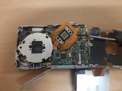CCD Sensor prepared for removal...