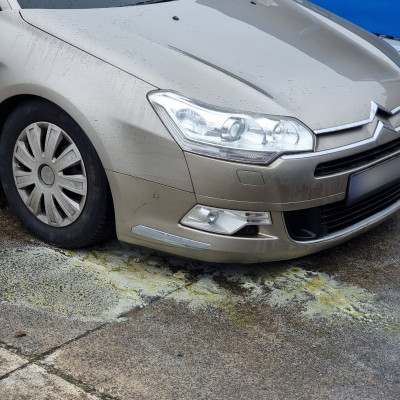 Oil puddle.