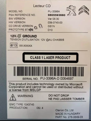 Sticker on item