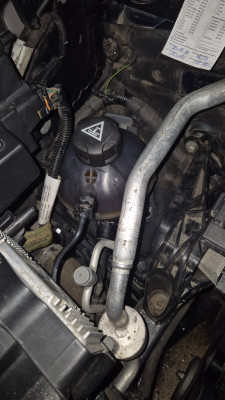 Tank spilled out coolant from Cap.