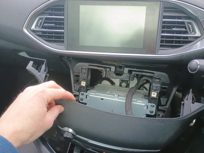 A CD player sized hole!