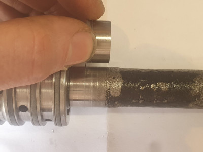 Speedisleeve in about the position it works cover retaining its flange. 11.3mm overall