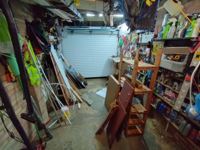 Old shelving destined for the recycling centre
