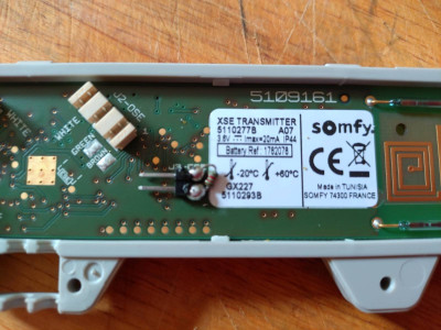 Resistor relocated into the transmitter