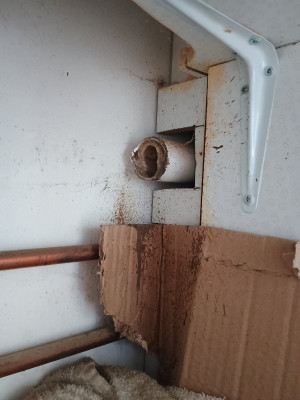 Pipe hacked back