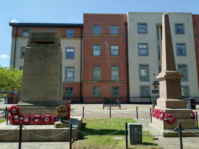 The memorials in Flint