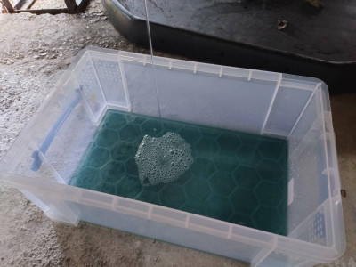 Drained coolant
