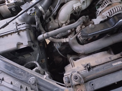 Intake chute removed
