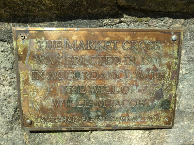 The Market Cross plate