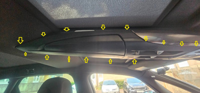 Yellow arrows show where to prise from I THINK!!