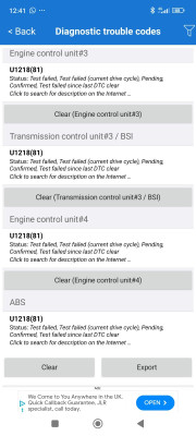 OBD error code