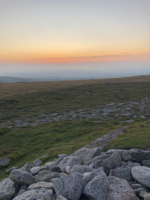 Skull’s sunset view: Dartmoor
