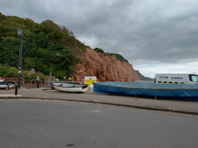 The red cliffs at Sidmouth