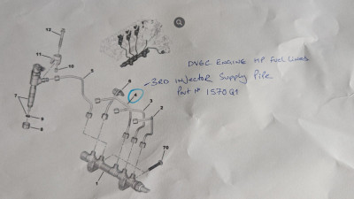 Injector 3 pipe ( item 4)
