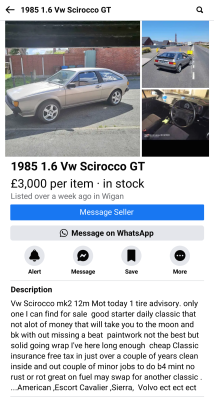 Nice Scirocco, same colour as my first car (a golf with same powerplant)