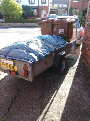 Two bins and a full trailer