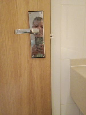 Please ignore the scary reflection