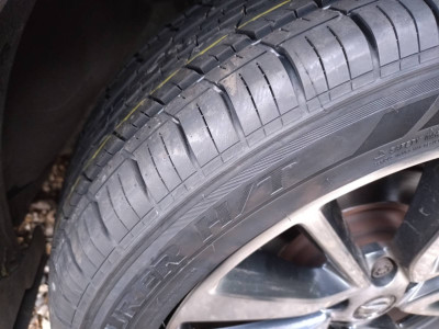 Offside tyre