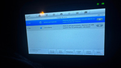 Engine fault codes
