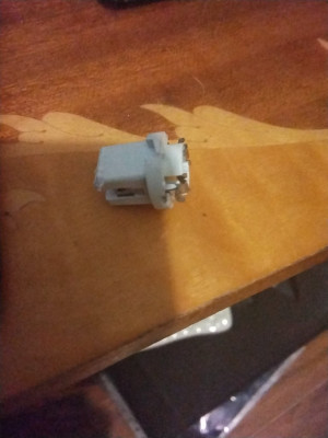 Bulb is fitted to this and it's wires are spot Soldered to the terminals