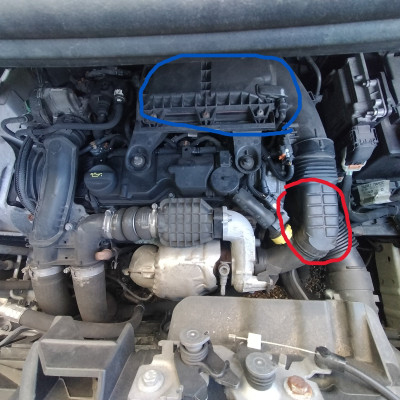 marked-blue airfilter red where to spray.JPG
