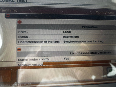 Showing Properties for Fault P0017