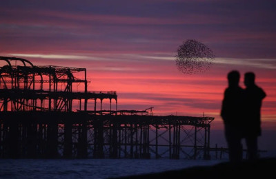 Sunrise in Brighton on the Winter Solstice - borrowed from Getty images.