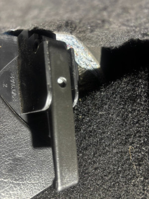 Bonnet release lever reinstalled