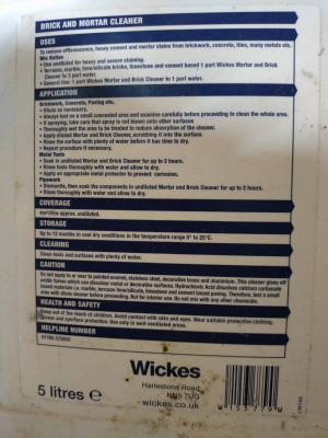 Wickes brick acid